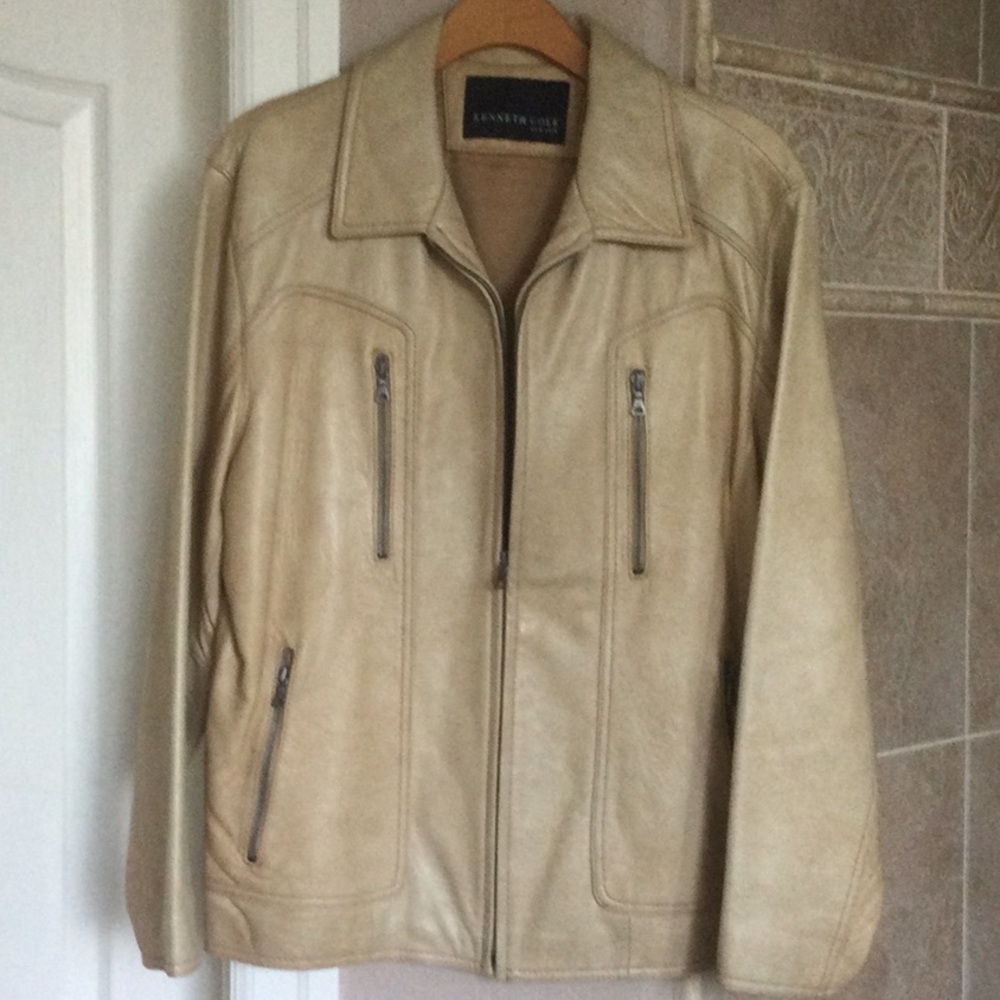 Kenneth Cole Lamb Leather Jacket